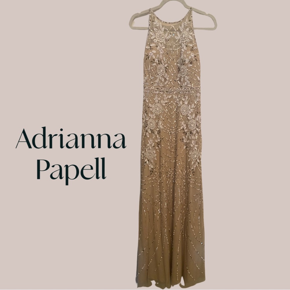 Adrianna Papell gown.